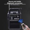 Emergency FM Radio Portable Solar Charging Outdoor Camping Light Overweight Bass Mono USB Port Built-In Speaker
