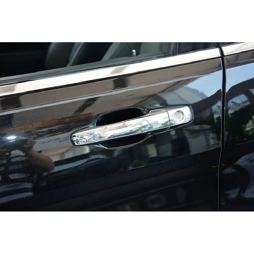 Funduoo For Dodge Grand Caravan  / Avenger 2008- New Chrome Car Door Handle Cover Trim Sticker