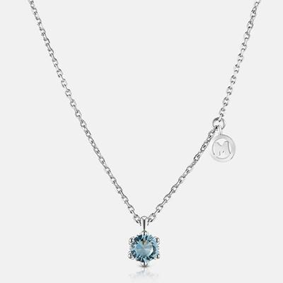 METROCITY JEWELRY Rene Silver White Necklace A211SN9113WPE