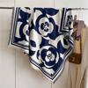 122*128cm Oversized  Imitation Cashmere Wrap with Tassels, Floral Travel Blanket Cape Pashmina Shawl for Women, Versatile scarf