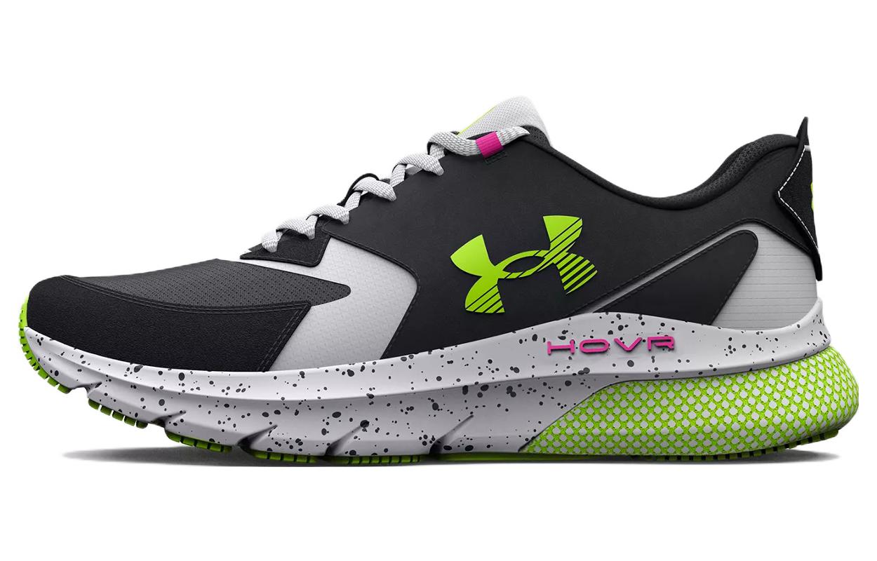Under Armour Hovr Turbulence Black Lime Surge 3026137-003 42.5