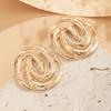Ingemark Einzigartige Punk Hohl Geometrisch Spiral Kreis Stecker Ohrringe für Damen Mädchen Mode Retro Piercing Ohrring Party Schmuck