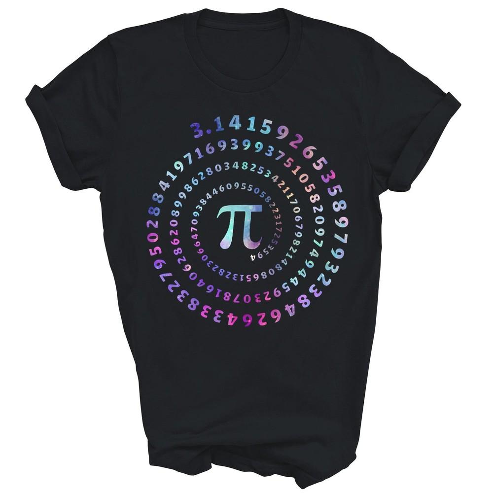 

Funny Pi Day Spiral Pi Math Teacher Unisex Shirt Gift L