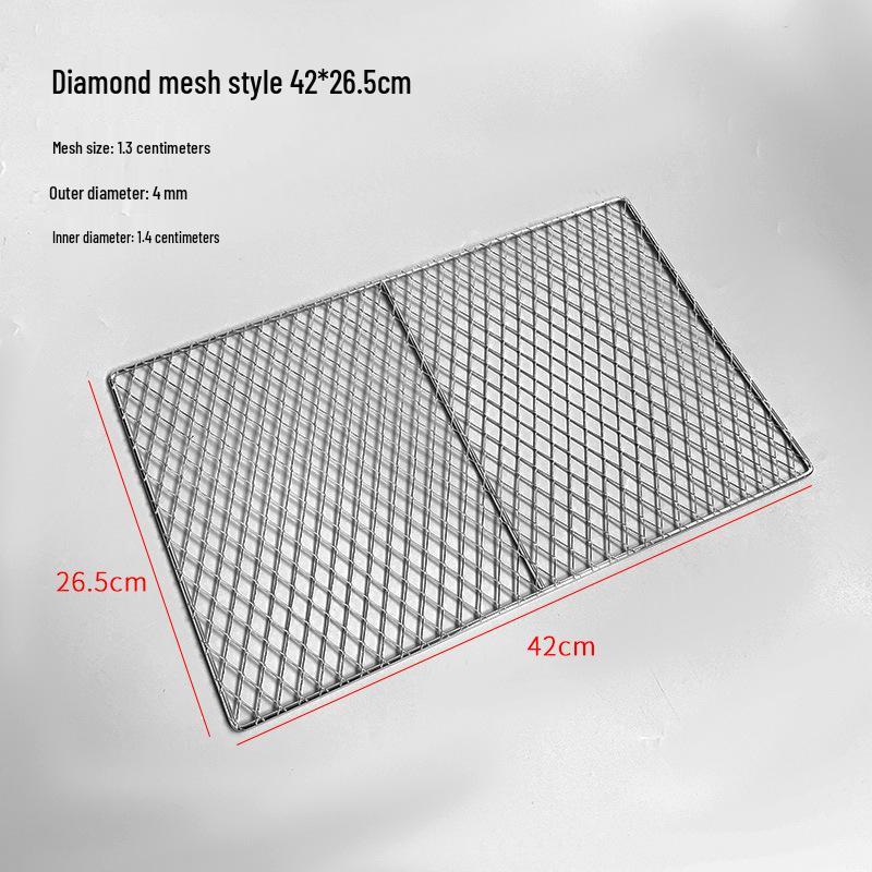 

Прямоугольная сетка для барбекю из нержавеющей стали 304 - Сетка из утолщенной проволоки