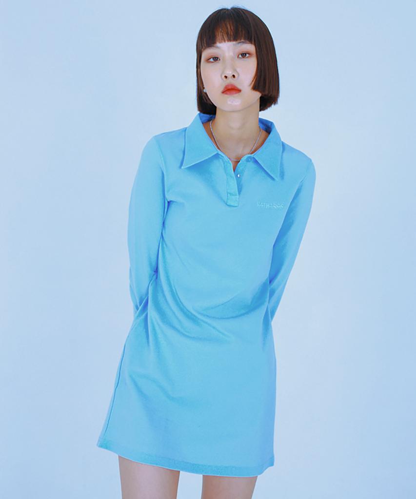 KATHARSIS Pique Dress (Blue)_S M