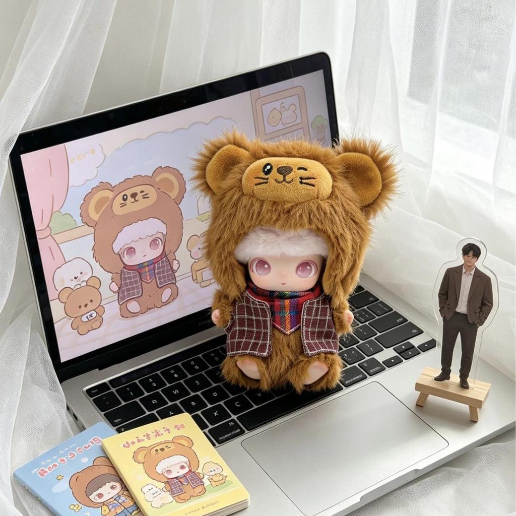 Dimoo Drama Club Newborn Diary: Cute Golden Sable Lion Doll Clothes Set
