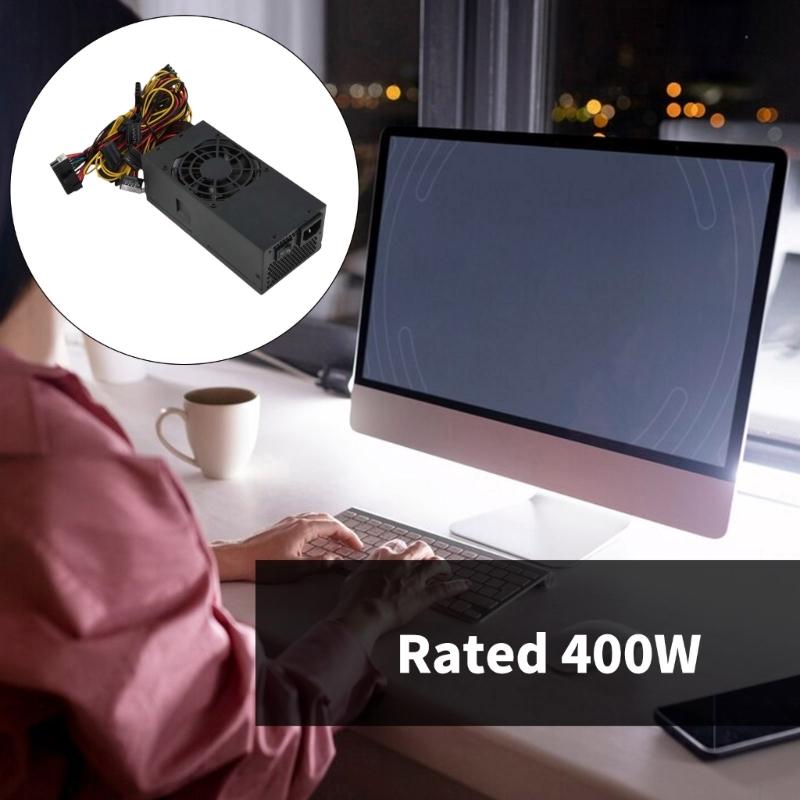 TFX 400W Power Supply 110-240V with 8cm Cooling Fan Power Supply Unit for Desktop Computer Comprehensive Circuit Protect
