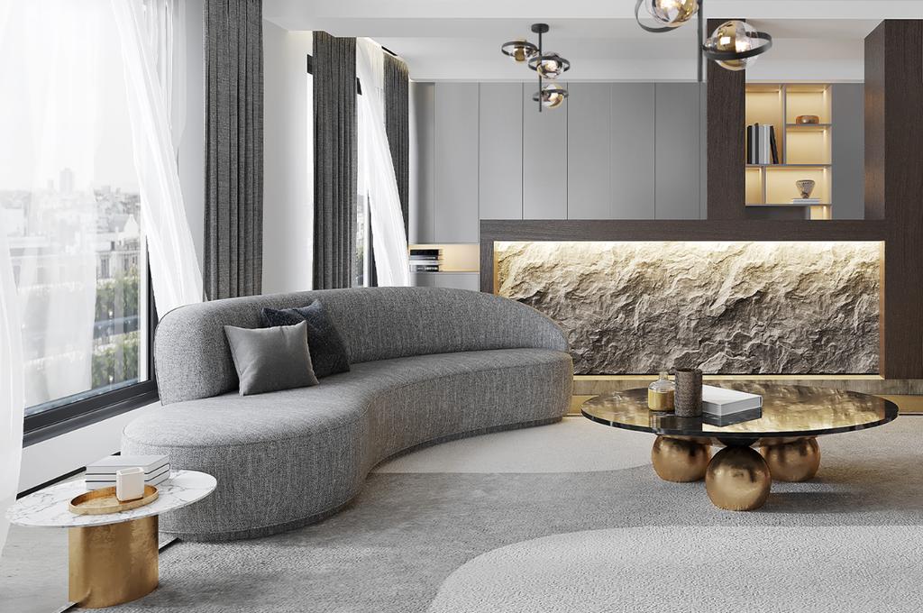 Ronda Deckenleuchte Schwarz und Gold 3-flammig Goldene Lampe E27