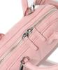 Covernat Woman Clover Heart Classic Suede Tote Bag Pink