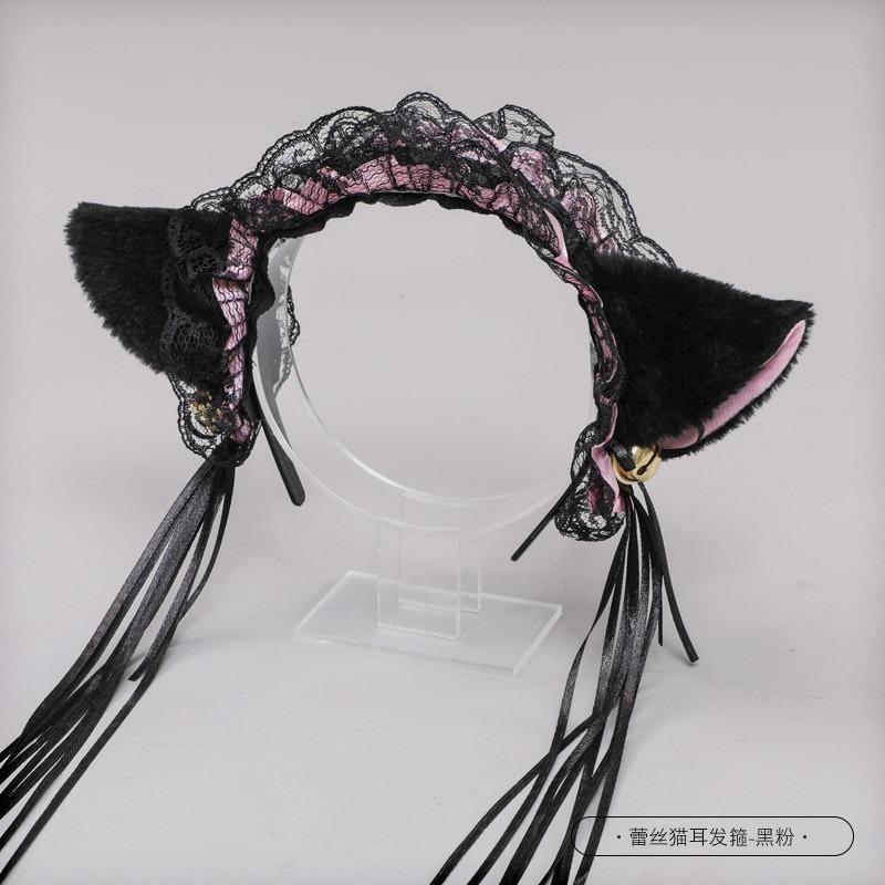 A cosplay prop accessory cat lady hair accessory animal ear maid accessory bell cat ear headband