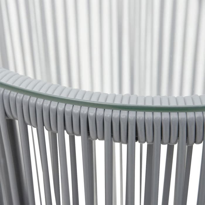 Ensemble de salon de jardin 3 pièces style bistro - Anthracite - 48 x 40 cm - Gris - VIDAXL - 2 personnes