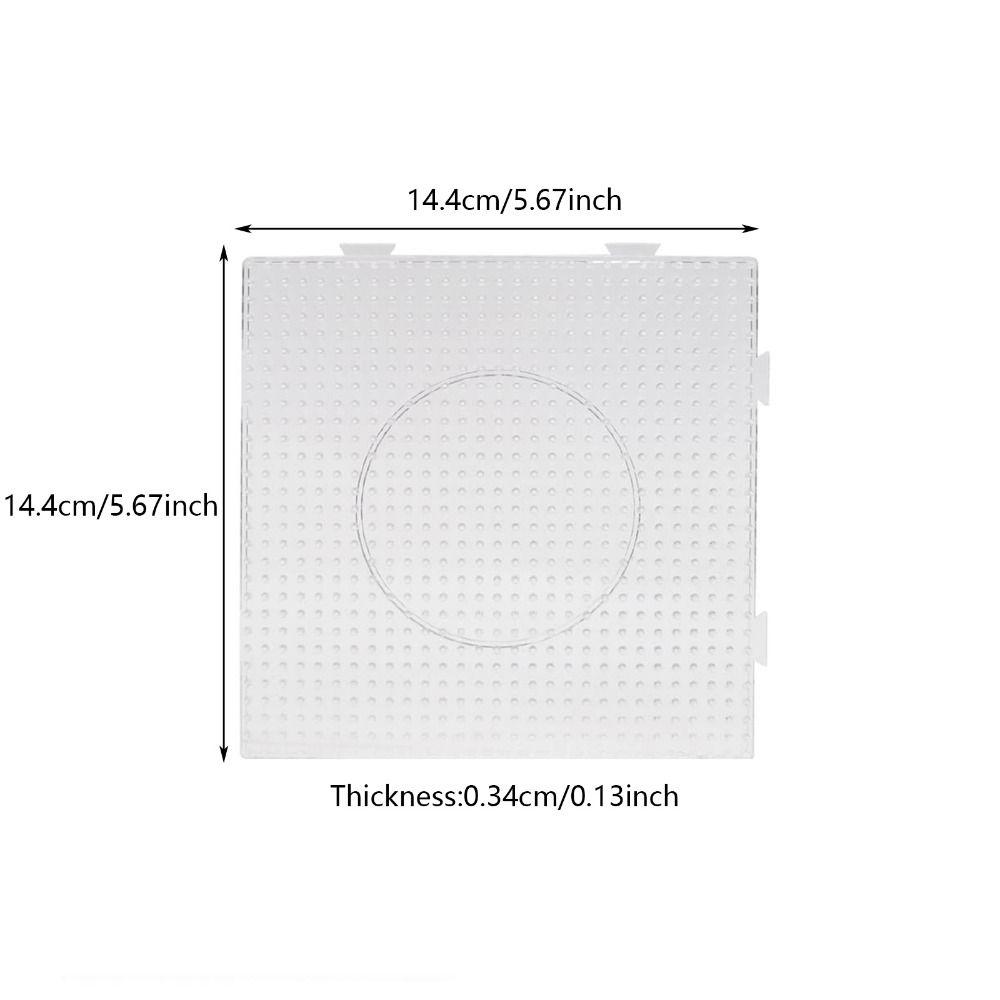 4Pcs High Temperature Resistance Melting Beads Pegboards DIY 2.6mm Hama Beads template  Kids Craft