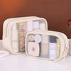 transparent pouch waterproof portable women's makeup bag travel essential toiletries bag large capacity cosmetics organizer