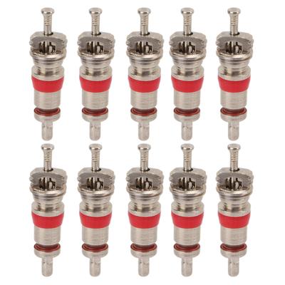 10 Pièces Américain USA Obus de Valve Cuivre Nickelé Valve de Pneu pour Véhicules Électriques