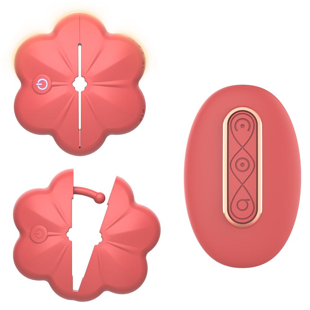 Wireless Control Nipple Clamps Vibrators Pleasure Toys Silicone Lightweight Invisible Breast Massager Sex Toy For Women Couples