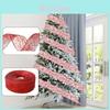 Elegant 10 Meter Christmas Ribbon With Edged Netting For Festive Tree Decorations