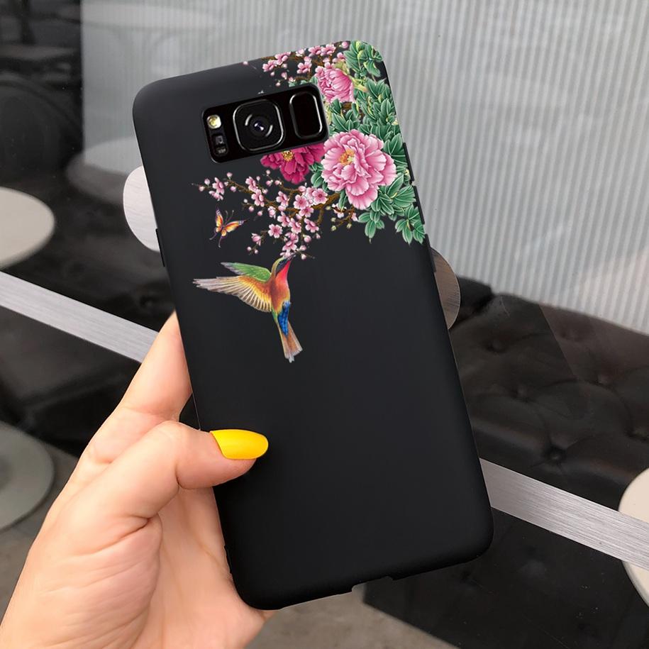 Shockproof Case For Samsung S8 Plus SM-G955F Cover Colorful Daisy Cactus Soft Matte Phone Case For Samsung S8 S 8 S8+ G950F Capa