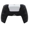 RALAN PS5 Controller DualSense Compatible with Silicone Joystick Caps, Non-Slip, Black, Perfect Fit, Ergonomic Design (Black and Red Wolf)