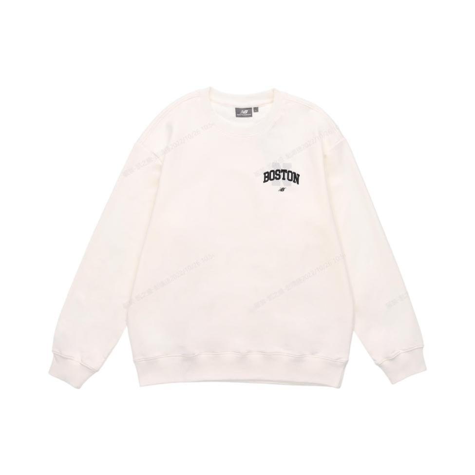 New Balance Logo Sweatshirt Asia Sizing White Unisex 5CC44343-IV S