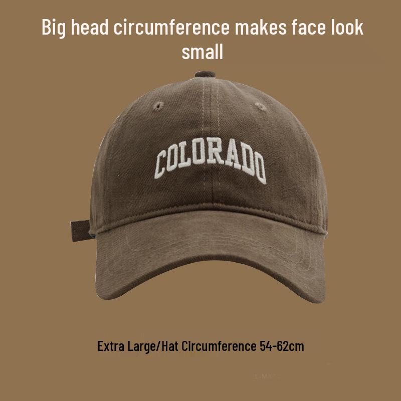 Riya Korean Style Unisex Large Baseball Cap - Autumn/Winter Duckbill Hat