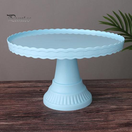 Taartstandaard Stabiele antislip kunststof Wave Design Dessert-displayplaat voor bruiloft