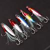 FTK 5 Stück Jigs Angelköder Sinkende Metalllöffel Micro Jigging Köder