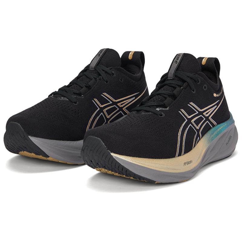 ASICS Gel Nimbus 26 Platinum Black Champagne Sneakers 1011B922-001