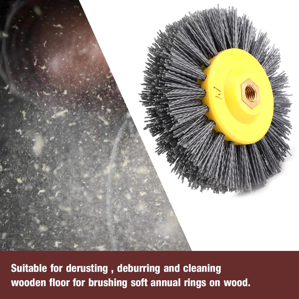 Abrasive Wire Drawing Wheel Brush Polished Head Brush for Antique Stone Wood (120#)