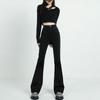 Micro-flared Jeans Women's Summer Design Sense Niche High-waisted Slim Horseshoe Pants Small High Street Tide