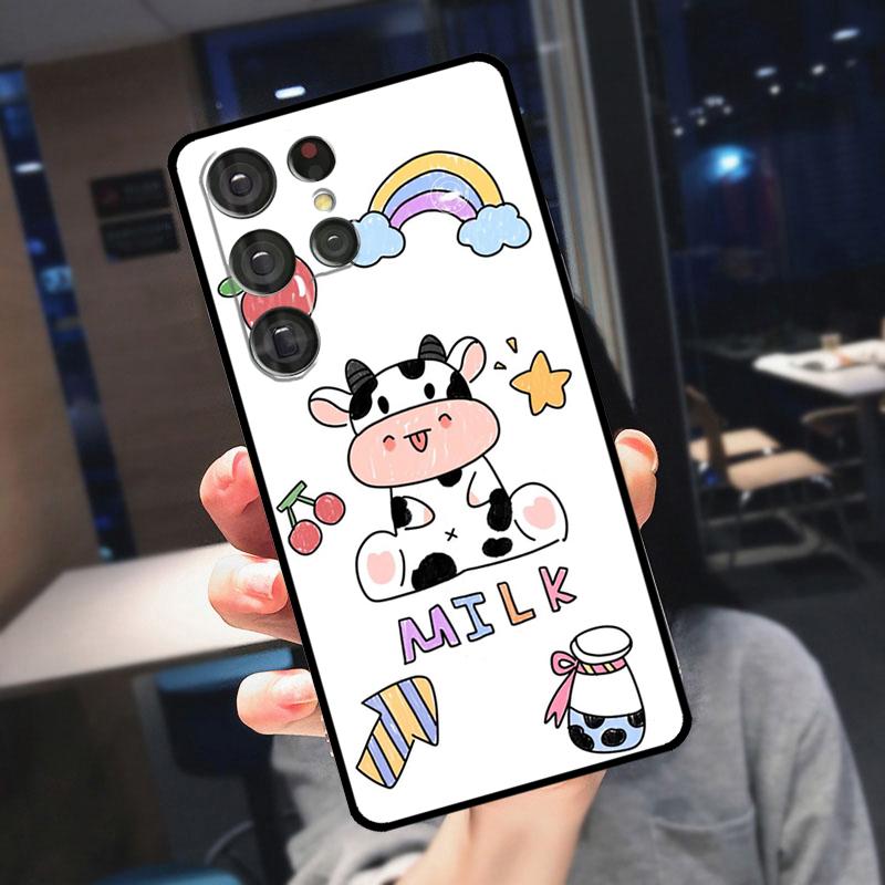 Dairy Cattle Cow Speckle Cover For Samsung Galaxy S24 Ultra S25 S22 S23 Plus S20 S21 FE S9 S10 S23 FE Phone Case