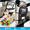 2 Pack Backseat Organizer, Storage Organizer with 12.5 Inch Tablet Holder Tissue