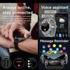 2025 Neue Smartwatch Mann 1000mAh Lange Standby Outdoor Smartwatch Männer LED Taschenlampe Wasserdicht Herzfrequenz Sport BT Anruf Smartwatches