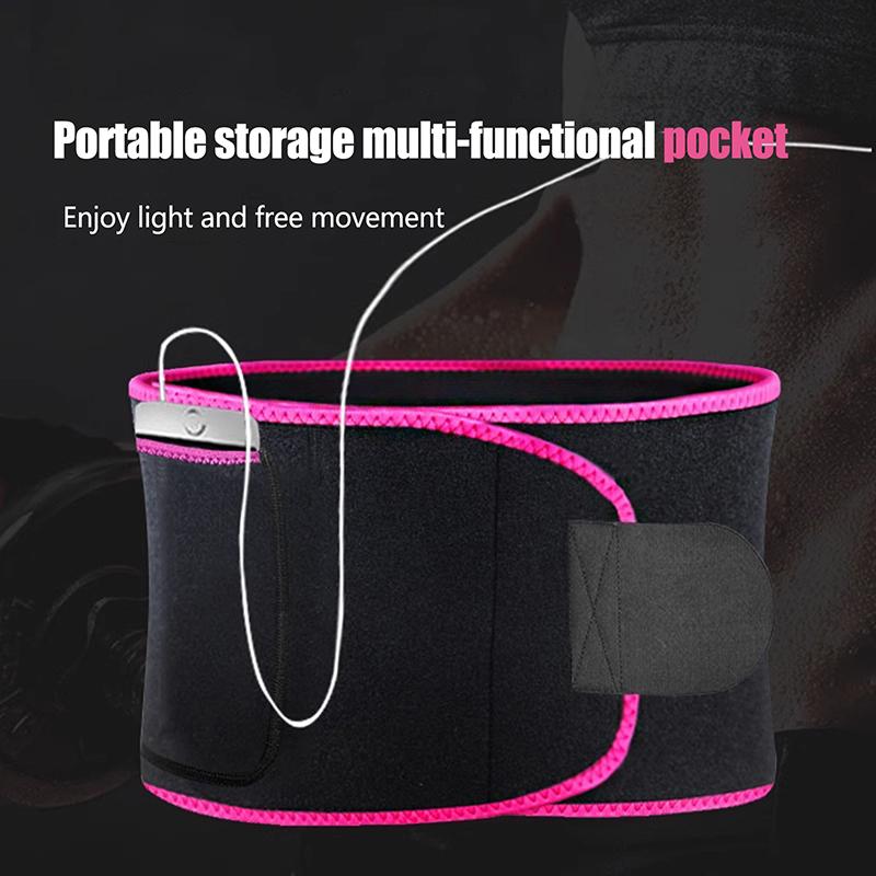 1Pc Waist Trainer Slimming Belt Men Gym Fitness Cincher Belly Control Corset Sweat Fat Burning Women Body Shaper Weight Loss