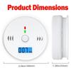 Carbon Monoxide Detectors Co Detector Battery Powered With LCD Display For Home