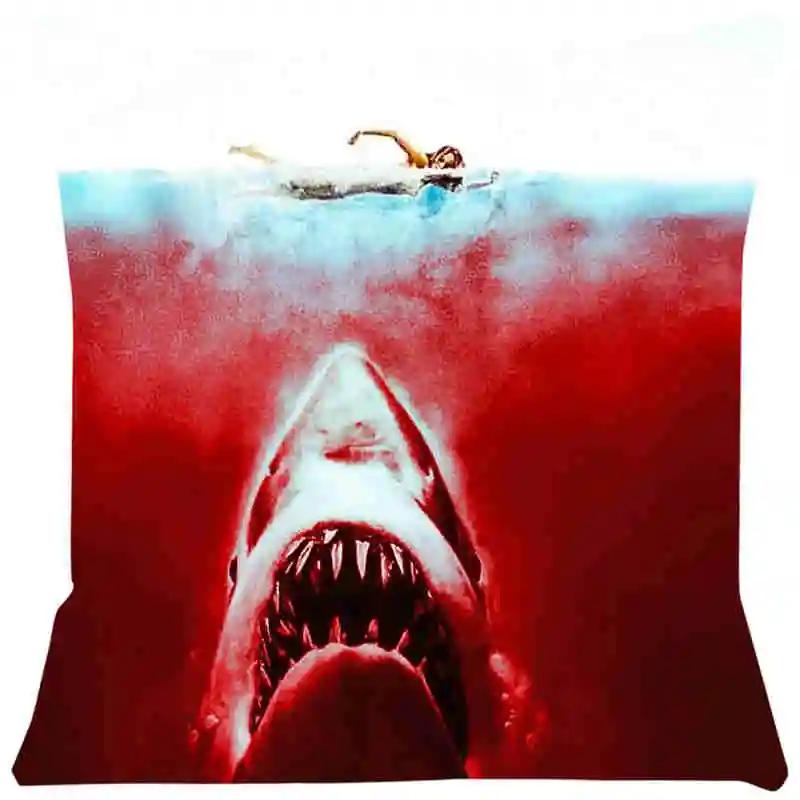 Hai Film Kissenbezug Wohnzimmer Stills Kissen für Stühle Kissenbezug Heim Dekokissen für Sofa Kissenbezug 243