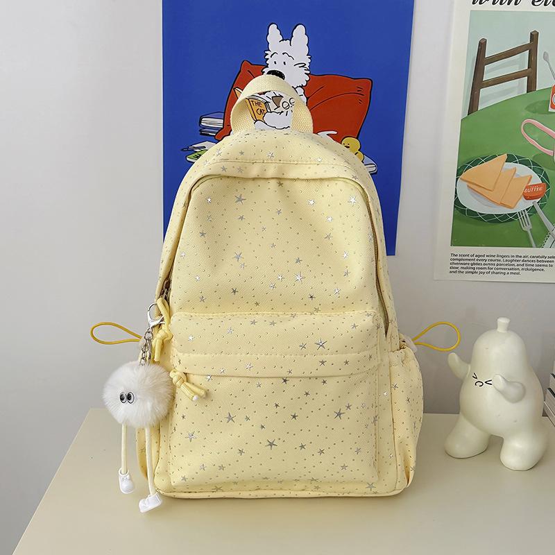 Schoolbag New Schoolbag High Value Korean Ins Girl Heart Leisure Travel Light Backpack Gypsy Star Student Backpack