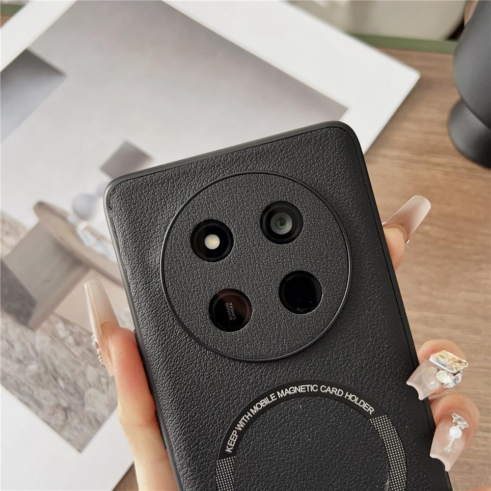 PU-Leder Kabelloses Laden Für Magnetische Hülle Für Honor X9C HonorX9C Magic7 Lite Magic7Lite G Weiche Rückabdeckung