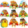Treasure Cove Thanksgiving Turkey Cutouts Turkey Bulletin Board Decorations for Fall Classroom Decoration 45Pcs