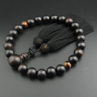Myorenka Prayer Beads for 22 Tenjyoku Tiger Eye Stone Prayer Beads Prayer Bag One Hand Prayer Informal Prayer For Prayer Stylish Buddhist Men, Juzu,
