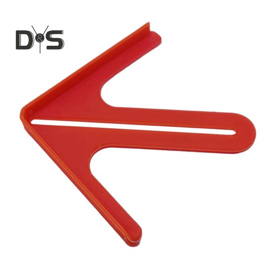 

Линейка позиционирования Портативный инструмент для разметки треугольником Компактная конструкция Легкий точный центрирующий маркер Измерительный инструмент красный