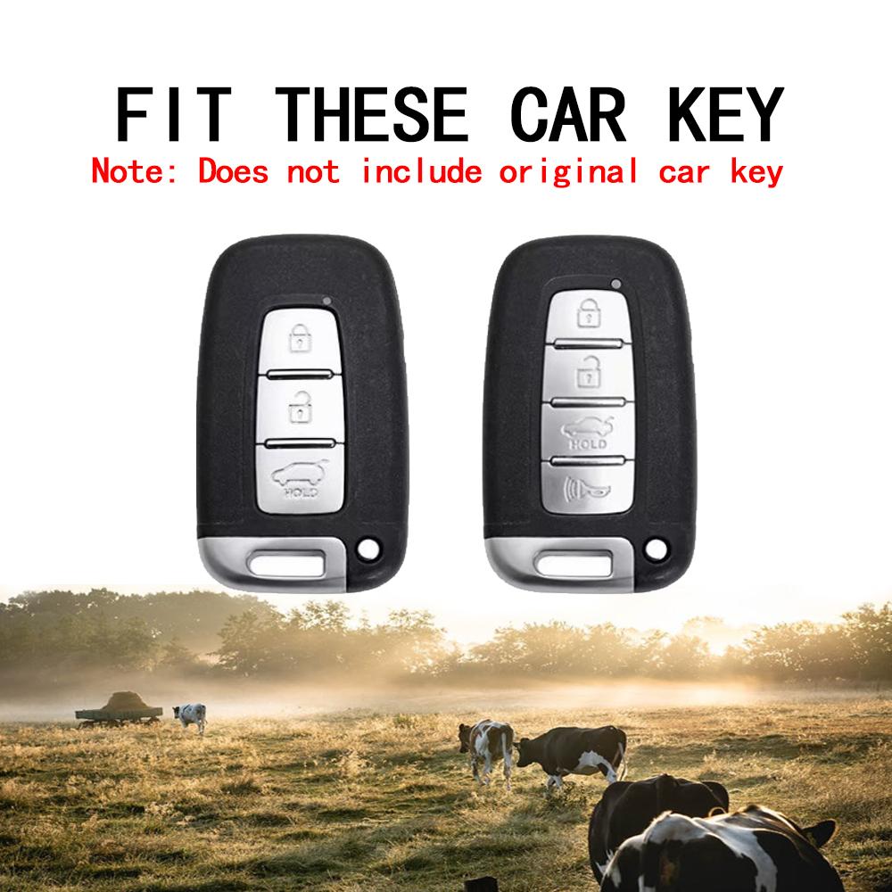 Leather Keychain Car Key Case Cover for Kia Carnival K3 K5 Forte Sportage R D5 KX5 KX3