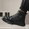 Waterproof Men Leather Boots Steel Toe Shoes Safety Boots Men Work Shoes Puncture-Proof Indestructible Shoes Protection Boots
