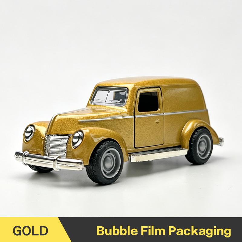1:36 Alloy Vintage Sedan1940 Die Cast Car Model Car Classic Model Pull Back Car Model Miniature Vehicle Replica Giftle