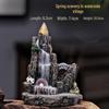 Creative Resin Backflow Incense Burner with Flowing Cloud Smoke Effect and Incense Cones - Entrance Ornament