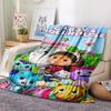 1Pc Gabby Dollhouse Print Flannel Blanket, High quality Comfortable for All Seasons, Home Decor, Warmth and Comfort, Perfect for Christmas Gifts