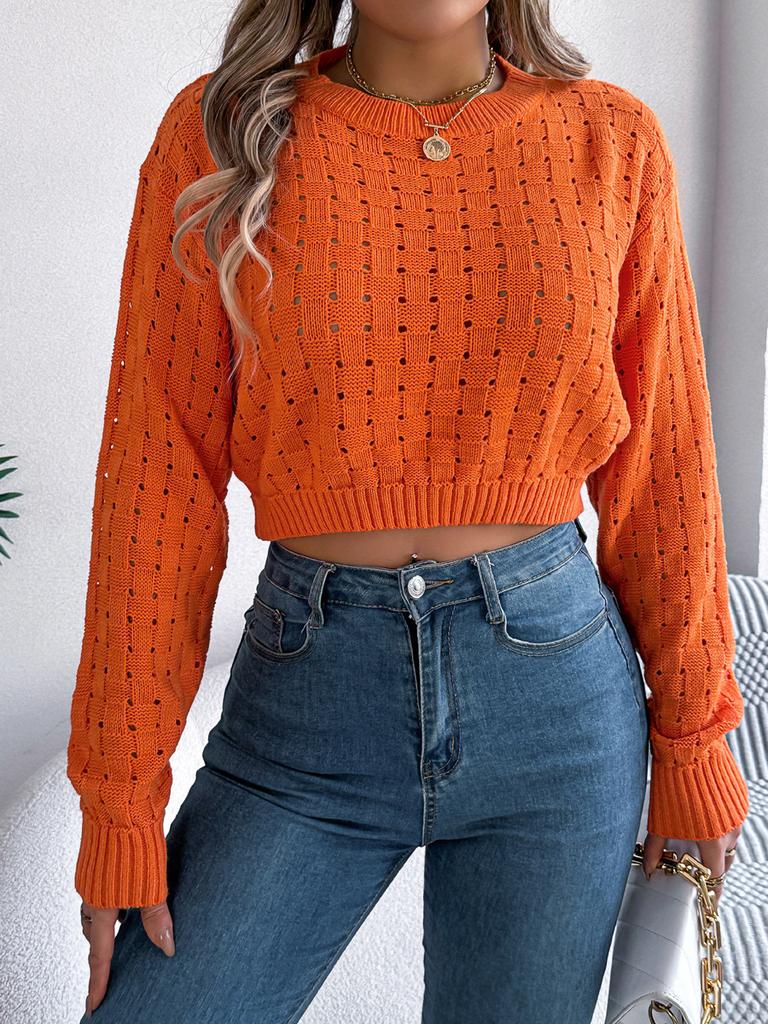 Autumn Winter Sexy Low Back Button Hollow Long Sleeve Turtleneck Sweater Women's Clothing
