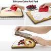 1 Stück Silikon-Kuchenrollenmatte Multifunktional Antihaft-Backblech Tablettform Bemalte Gebäck-Schweizerrolle Backform Werkzeug