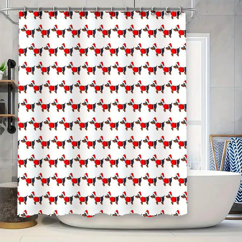

Seashell Bath Shower Curtain Decor Orange Starfish Shell Print, Waterproof Fabric Bathroom Tarp, Home Decor. W60H190(CM)-1 Pcs