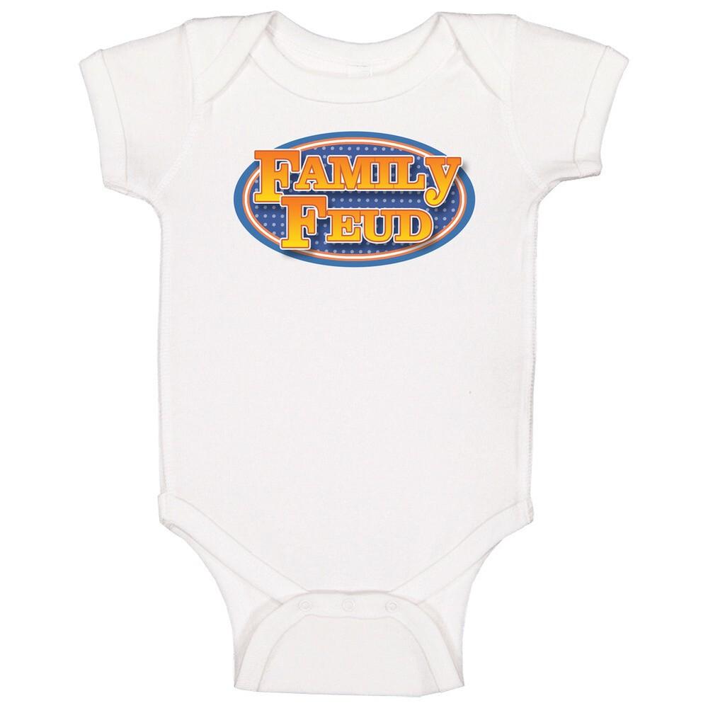 

Family Feud Retro 80s Tv Show Logo Fan Baby One Piece S