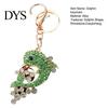 Rhinestone Dolphin Charm Keychain Sparkling Sea Animal Car Key Ring Holder Backpack Anti-oxidation Purse Handbag Christmas Birthday Gifts for